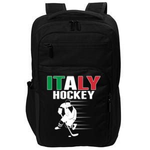 Italy Ice Hockey Fans Jersey Support Italian Hockey Team Great Gift Impact Tech Backpack