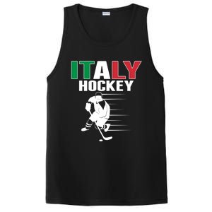 Italy Ice Hockey Fans Jersey Support Italian Hockey Team Great Gift PosiCharge Competitor Tank