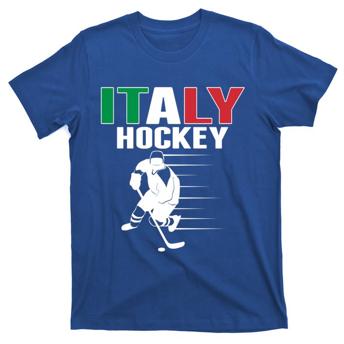 Italy Ice Hockey Fans Jersey Support Italian Hockey Team Great Gift T-Shirt