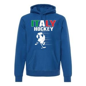 Italy Ice Hockey Fans Jersey Support Italian Hockey Team Great Gift Premium Hoodie