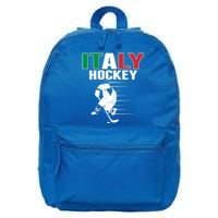 Italy Ice Hockey Fans Jersey Support Italian Hockey Team Great Gift 16 in Basic Backpack