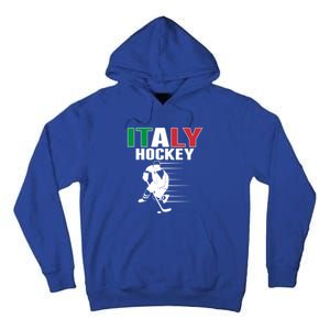 Italy Ice Hockey Fans Jersey Support Italian Hockey Team Great Gift Tall Hoodie