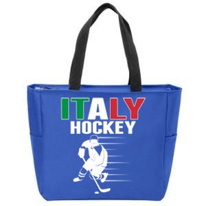 Italy Ice Hockey Fans Jersey Support Italian Hockey Team Great Gift Zip Tote Bag