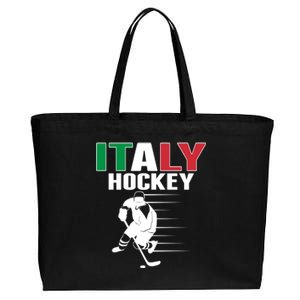 Italy Ice Hockey Fans Jersey Support Italian Hockey Team Great Gift Cotton Canvas Jumbo Tote