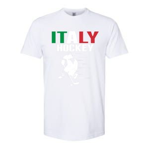 Italy Ice Hockey Fans Jersey Support Italian Hockey Team Great Gift Softstyle CVC T-Shirt