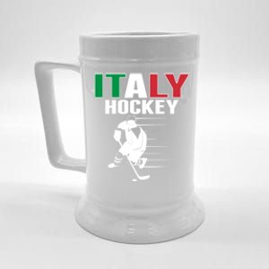 Italy Ice Hockey Fans Jersey Support Italian Hockey Team Great Gift Beer Stein