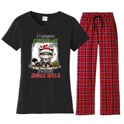 If I Had Anymore Christmas Spirit ID Be Shitting Jingle Women's Flannel Pajama Set