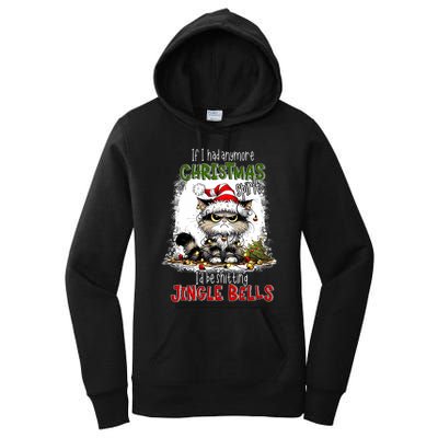 If I Had Anymore Christmas Spirit ID Be Shitting Jingle Women's Pullover Hoodie