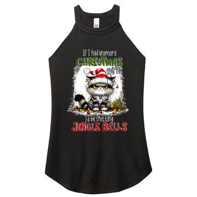 If I Had Anymore Christmas Spirit ID Be Shitting Jingle Women's Perfect Tri Rocker Tank