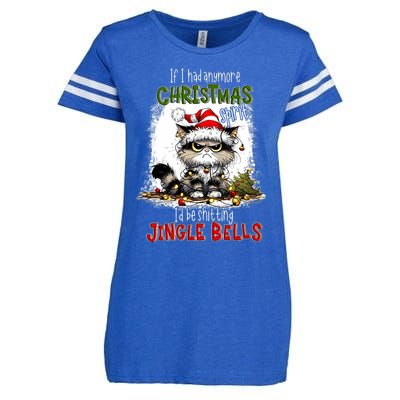 If I Had Anymore Christmas Spirit ID Be Shitting Jingle Enza Ladies Jersey Football T-Shirt