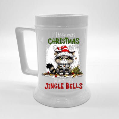 If I Had Anymore Christmas Spirit ID Be Shitting Jingle Beer Stein