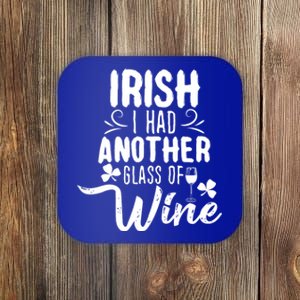 Irish I Had Another Glass Of Wine St Parick's Day Gift Coaster