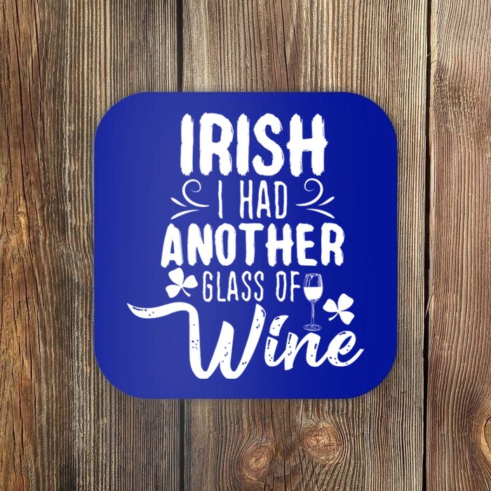 Irish I Had Another Glass Of Wine St Parick's Day Gift Coaster