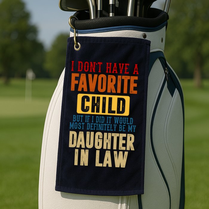 If I Had A Favorite Child It Would Most Definitely Be My Daughter In Law Golf Towel