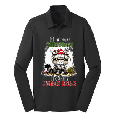 If I Had Anymore Christmas Spirit ID Be Shitting Jingle Silk Touch Performance Long Sleeve Polo