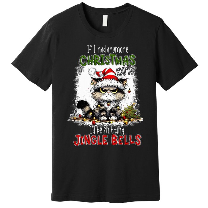 If I Had Anymore Christmas Spirit ID Be Shitting Jingle Premium T-Shirt