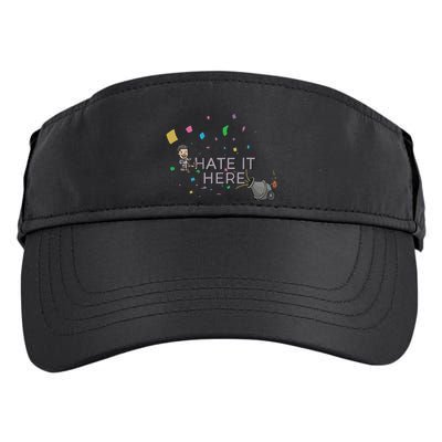 Imonfarris I Hate It Here Adult Drive Performance Visor
