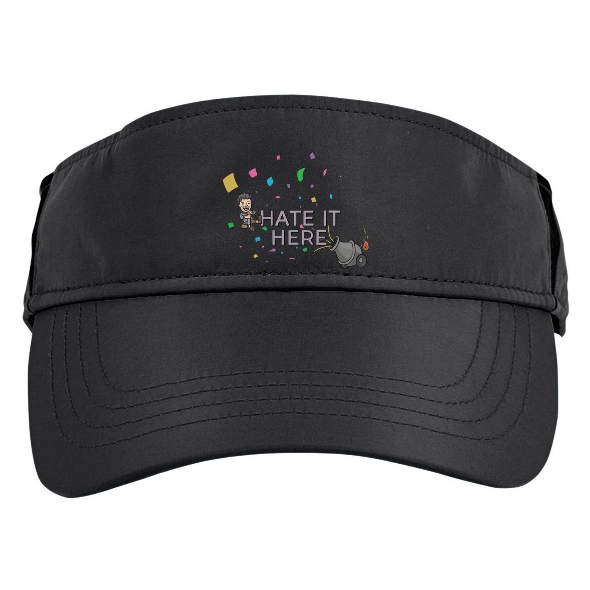 Imonfarris I Hate It Here Adult Drive Performance Visor