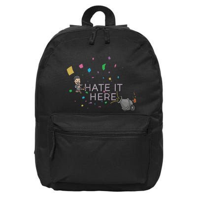 Imonfarris I Hate It Here 16 in Basic Backpack