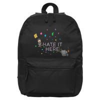 Imonfarris I Hate It Here 16 in Basic Backpack