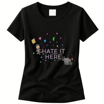 Imonfarris I Hate It Here Womens T-Shirt