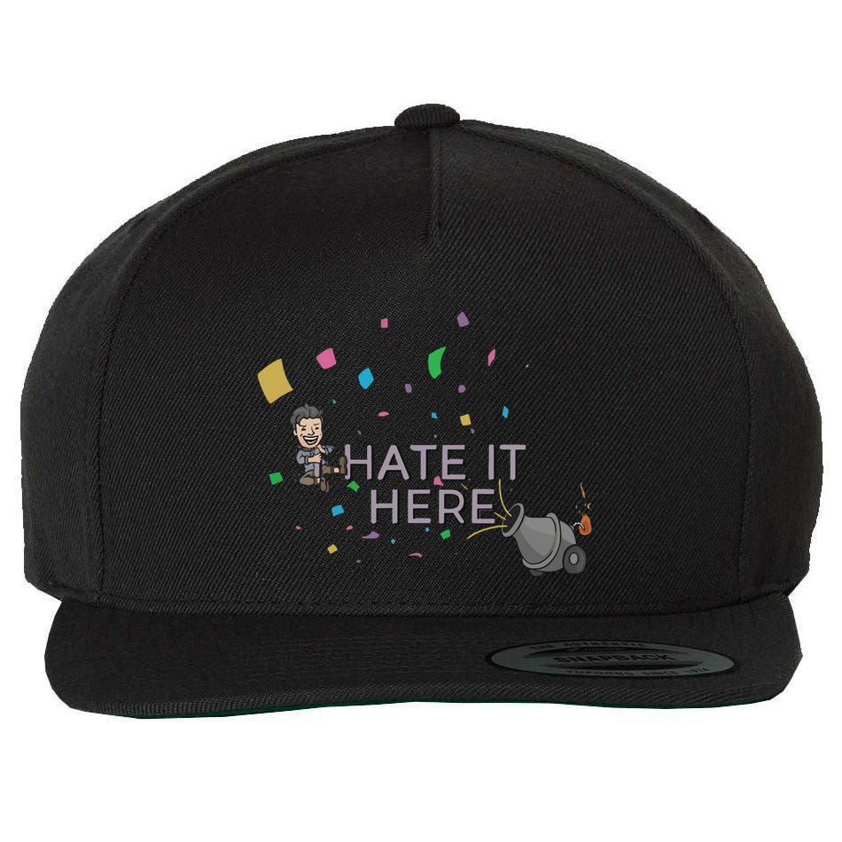 Imonfarris I Hate It Here Wool Snapback Cap
