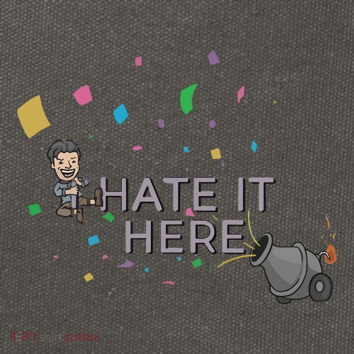 Imonfarris I Hate It Here Cotton Canvas Backpack