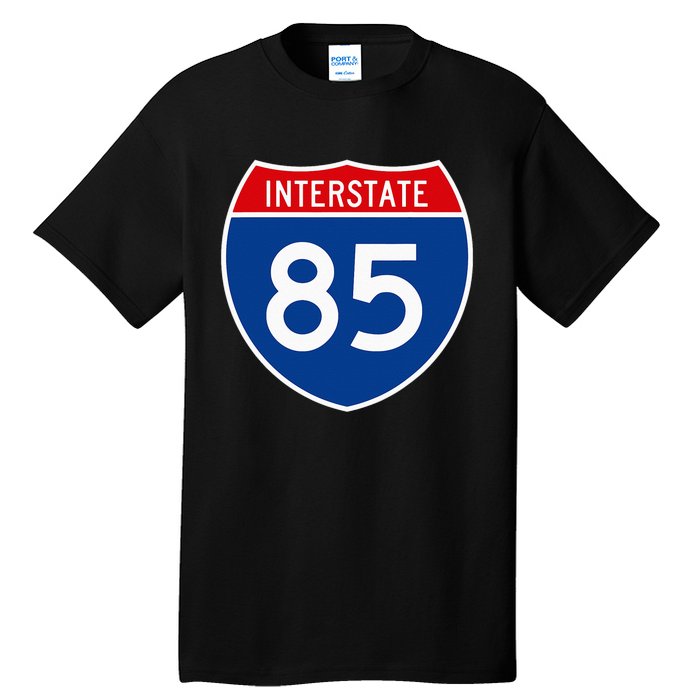 I85 Interstate Highway Shield Sign A2 Funny Tall T-Shirt