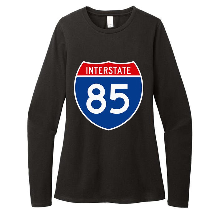 I85 Interstate Highway Shield Sign A2 Funny Womens CVC Long Sleeve Shirt