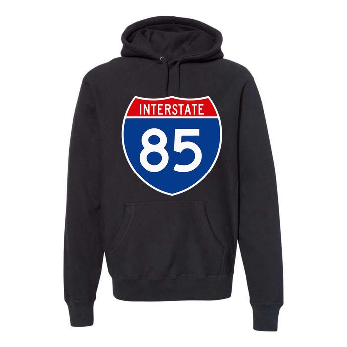 I85 Interstate Highway Shield Sign A2 Funny Premium Hoodie