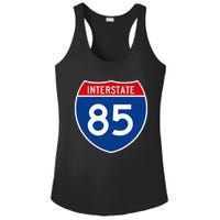 I85 Interstate Highway Shield Sign A2 Funny Ladies PosiCharge Competitor Racerback Tank