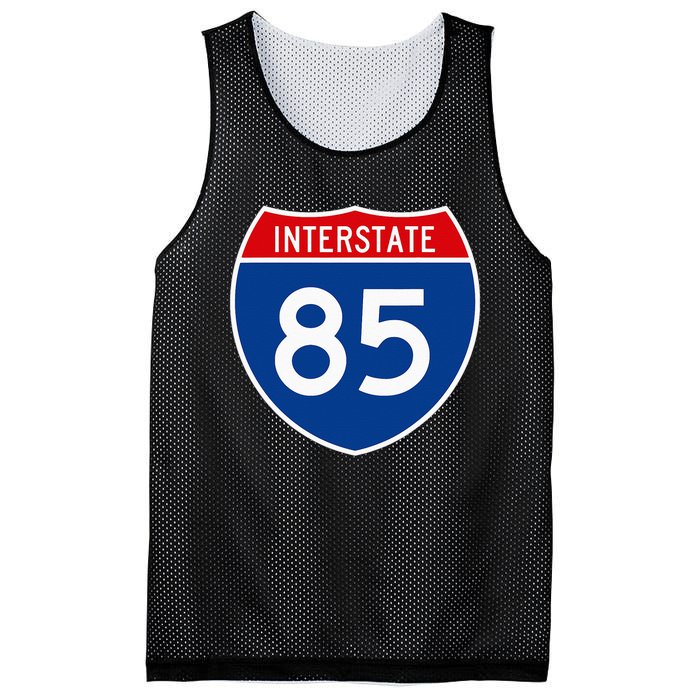 I85 Interstate Highway Shield Sign A2 Funny Mesh Reversible Basketball Jersey Tank