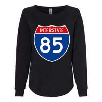 I85 Interstate Highway Shield Sign A2 Funny Womens California Wash Sweatshirt