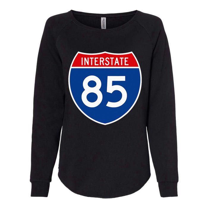 I85 Interstate Highway Shield Sign A2 Funny Womens California Wash Sweatshirt