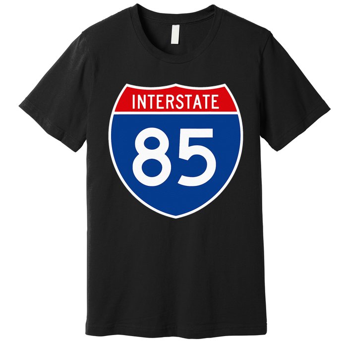 I85 Interstate Highway Shield Sign A2 Funny Premium T-Shirt