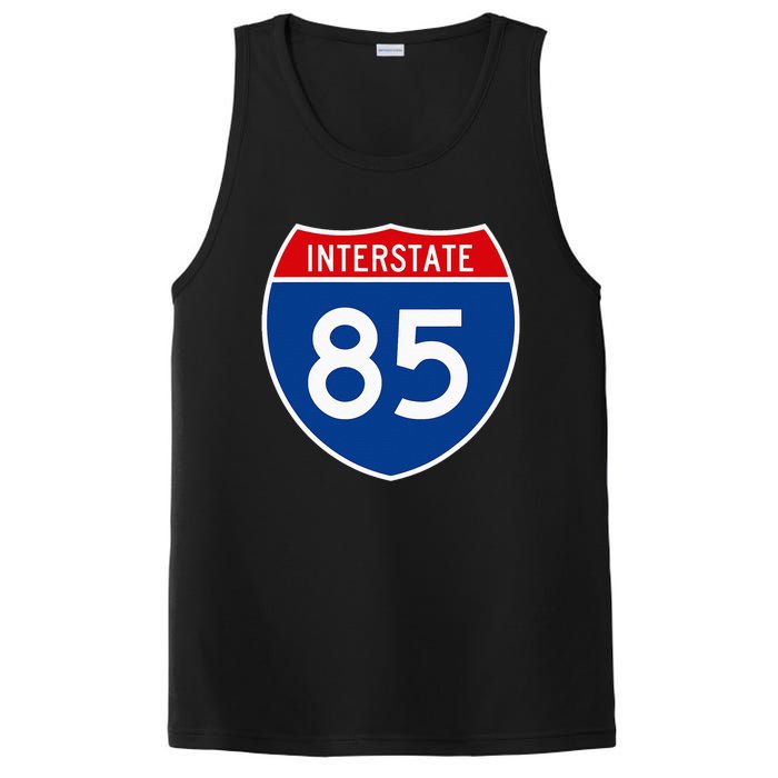 I85 Interstate Highway Shield Sign A2 Funny PosiCharge Competitor Tank