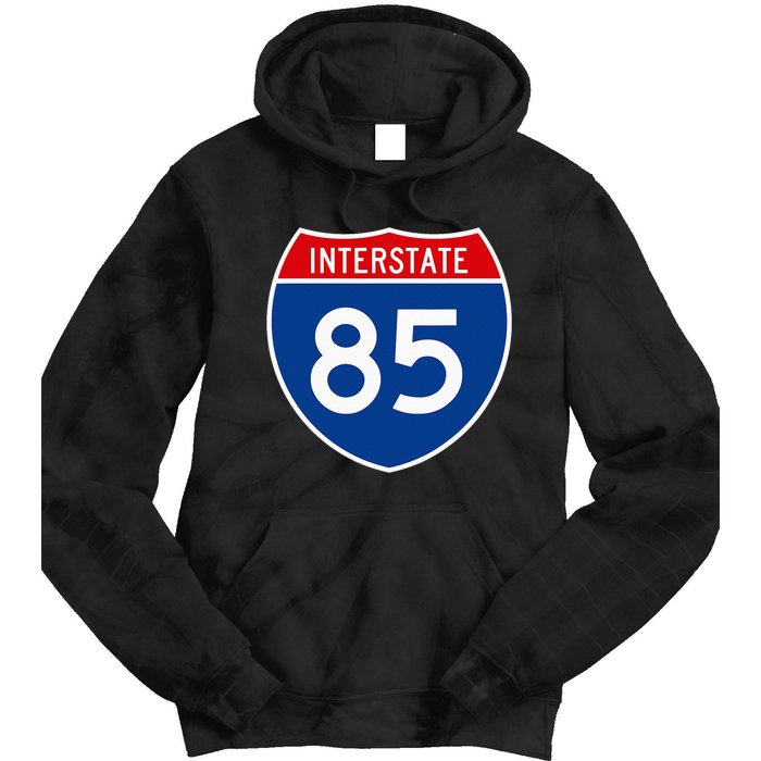 I85 Interstate Highway Shield Sign A2 Funny Tie Dye Hoodie