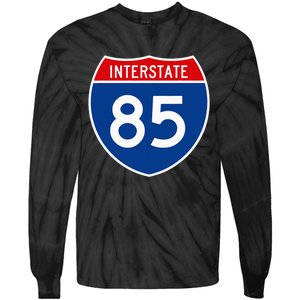 I85 Interstate Highway Shield Sign A2 Funny Tie-Dye Long Sleeve Shirt