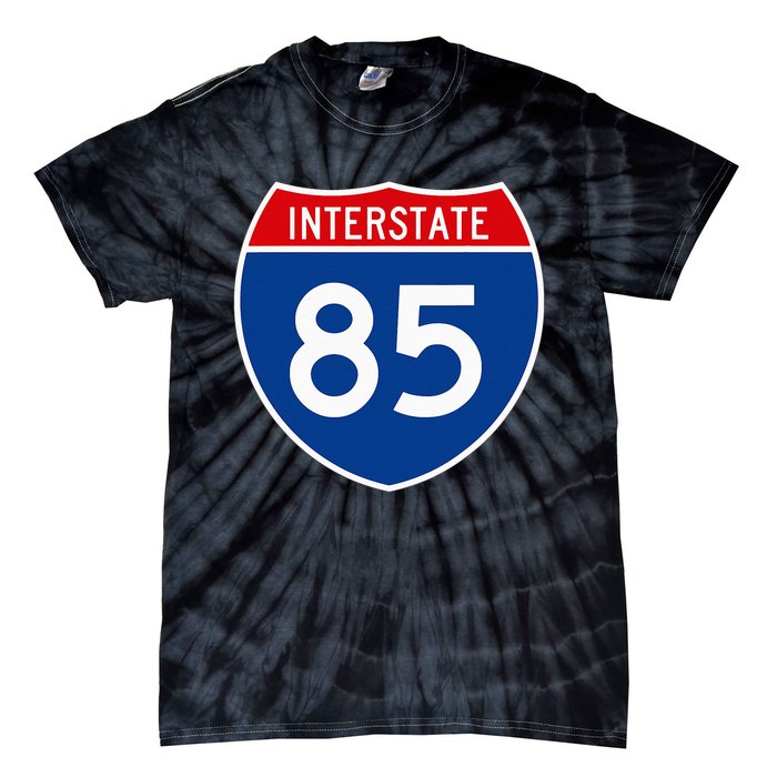 I85 Interstate Highway Shield Sign A2 Funny Tie-Dye T-Shirt