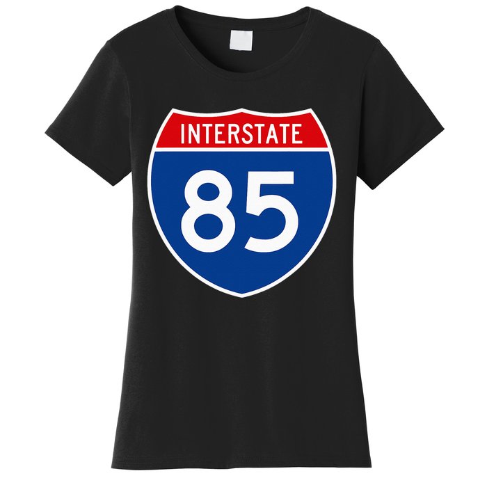 I85 Interstate Highway Shield Sign A2 Funny Women's T-Shirt