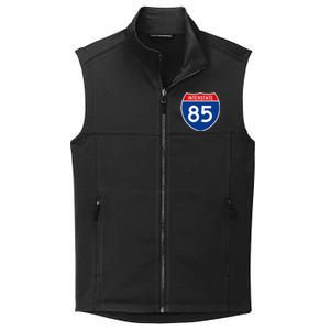 I85 Interstate Highway Shield Sign A2 Funny Collective Smooth Fleece Vest