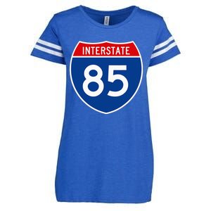 I85 Interstate Highway Shield Sign A2 Funny Enza Ladies Jersey Football T-Shirt