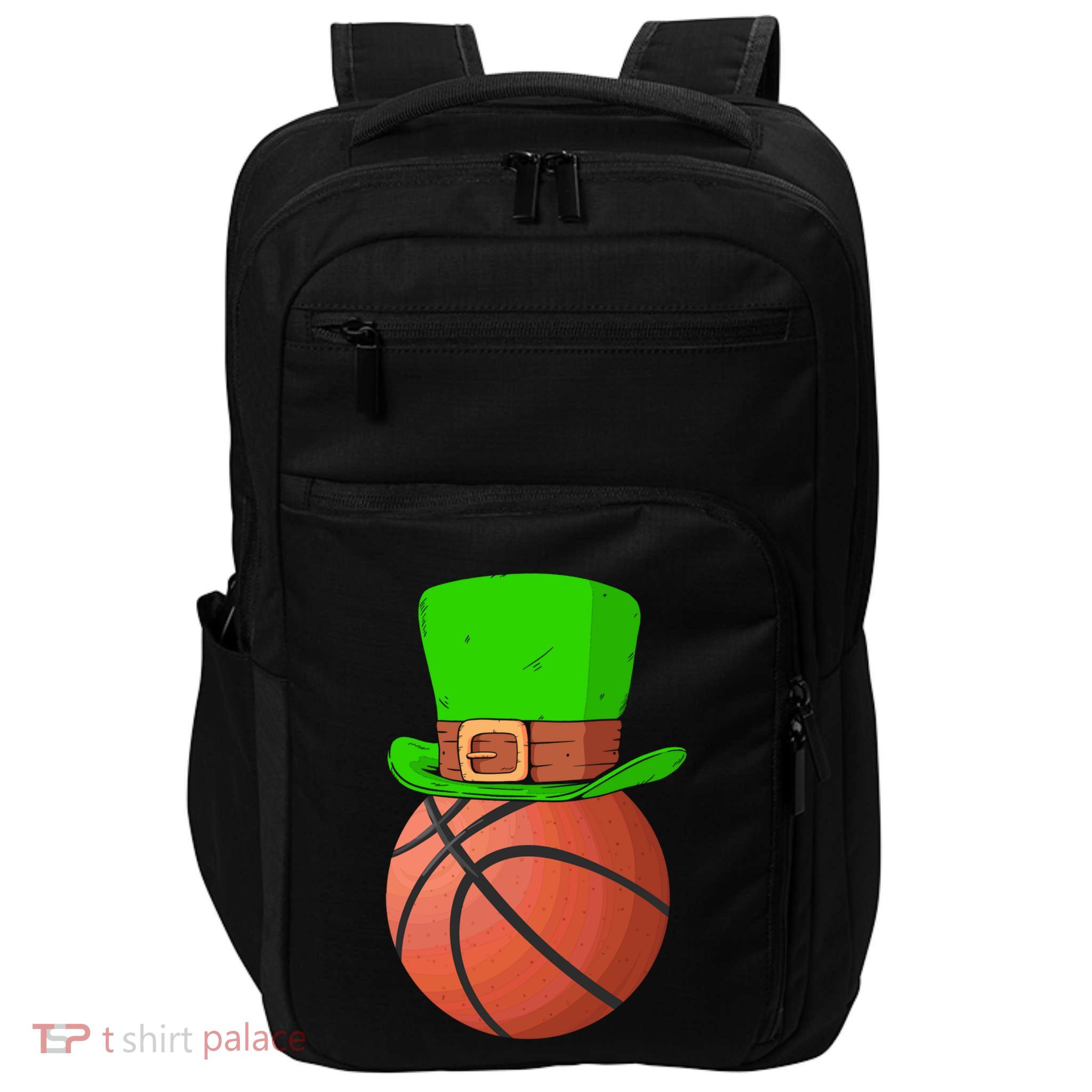 Irish Ireland Happy St Patrick's Day Basketball Player Gift Impact Tech Backpack