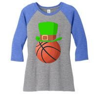 Irish Ireland Happy St Patrick's Day Basketball Player Gift Women's Tri-Blend 3/4-Sleeve Raglan Shirt