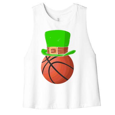 Irish Ireland Happy St Patrick's Day Basketball Player Gift Women's Racerback Cropped Tank