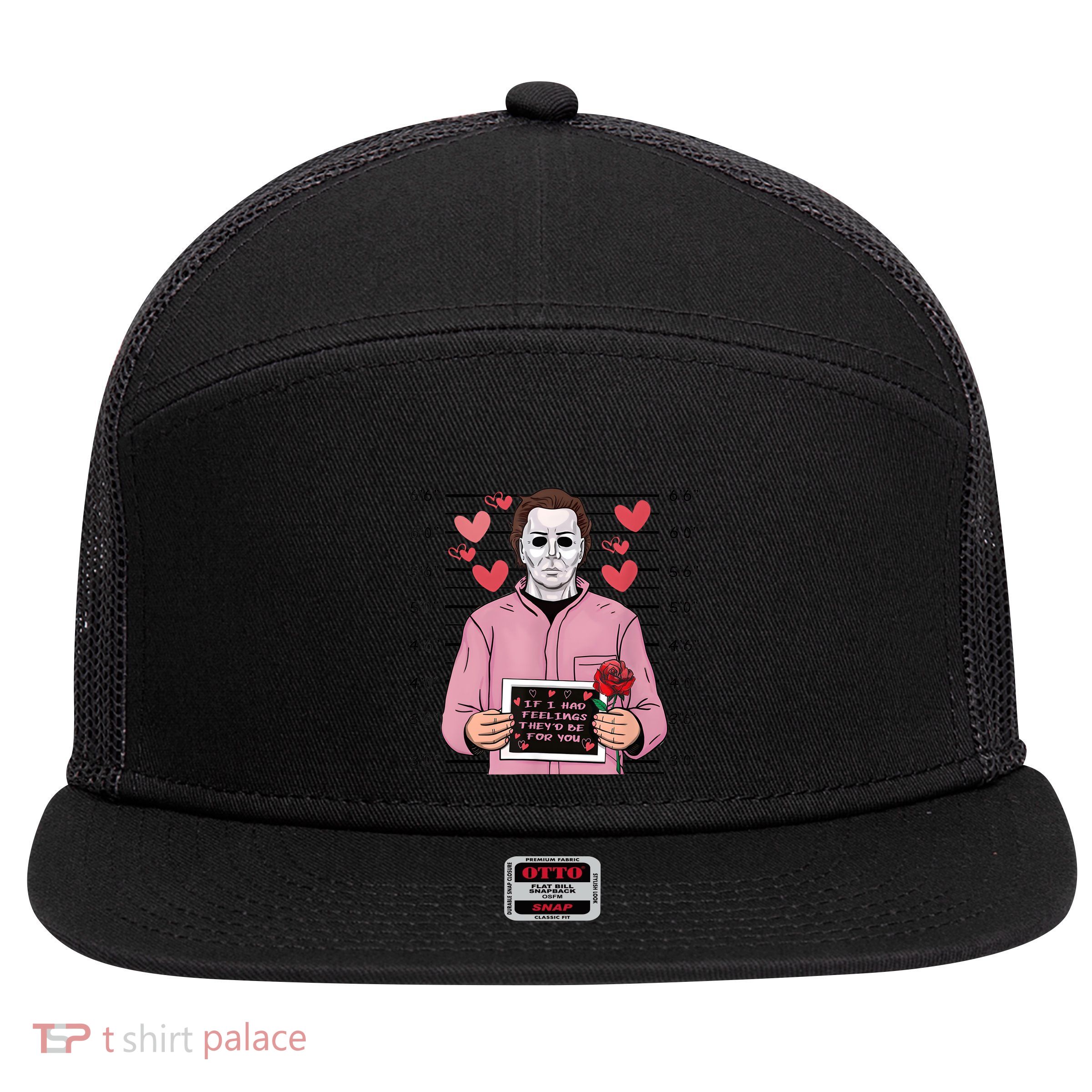 If I Had Feelings Theyd Be For You Funny Valentines Gifts 7 Panel Mesh Trucker Snapback Hat