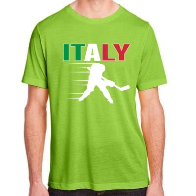 Italy Ice Hockey Fans Jersey Italian Hockey Team Supporter Gift Adult ChromaSoft Performance T-Shirt