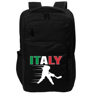 Italy Ice Hockey Fans Jersey Italian Hockey Team Supporter Gift Impact Tech Backpack