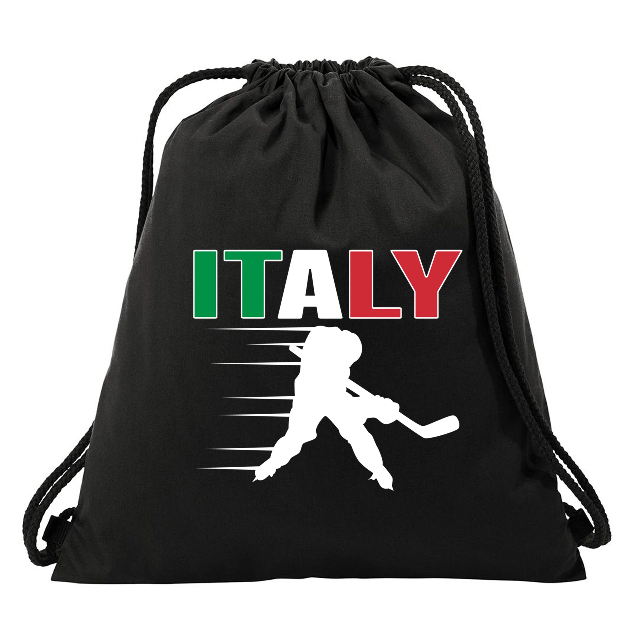 Italy Ice Hockey Fans Jersey Italian Hockey Team Supporter Gift Drawstring Bag