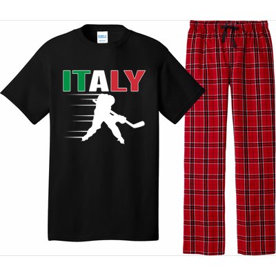 Italy Ice Hockey Fans Jersey Italian Hockey Team Supporter Gift Pajama Set